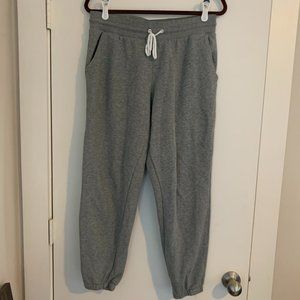 Grey soft sweatpant joggers